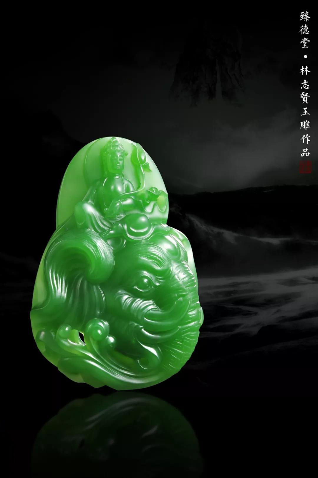 观像净心 渐入菩提——林志贤(十二)碧玉作品欣赏 - 新时代玉雕大师网