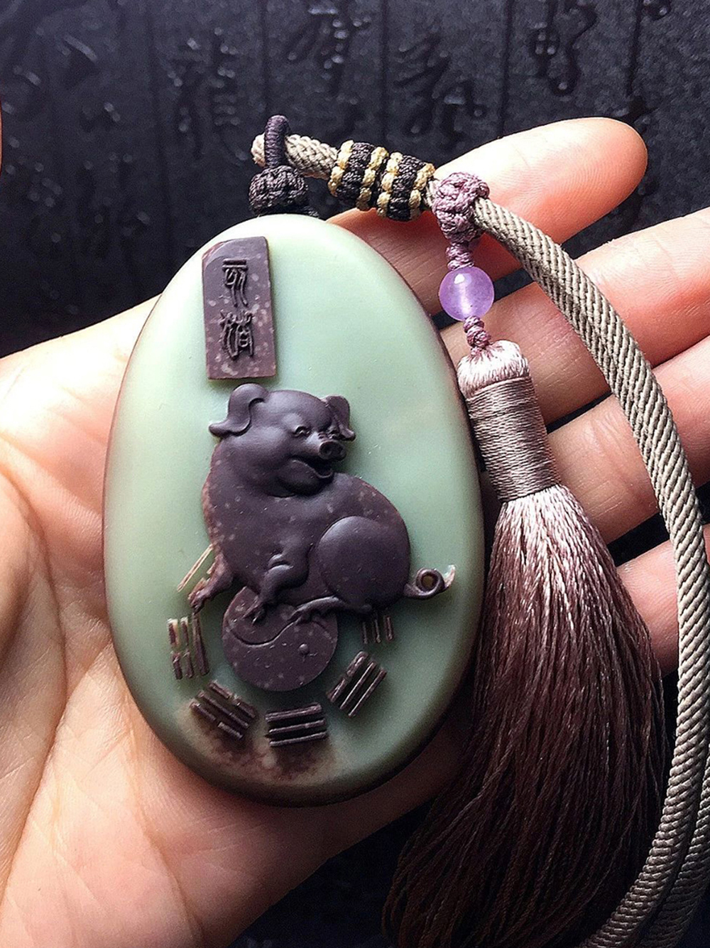 贵州紫袍玉--十二生肖作品鉴赏 - 新时代玉雕大师网-玉雕师名录